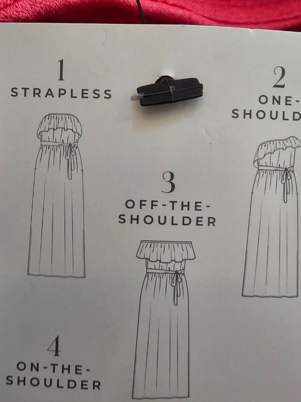 New Lane Bryant Convertible 4 Way Dress One On Off the Shoulder Strapless 18/20 - Picture 7 of 16